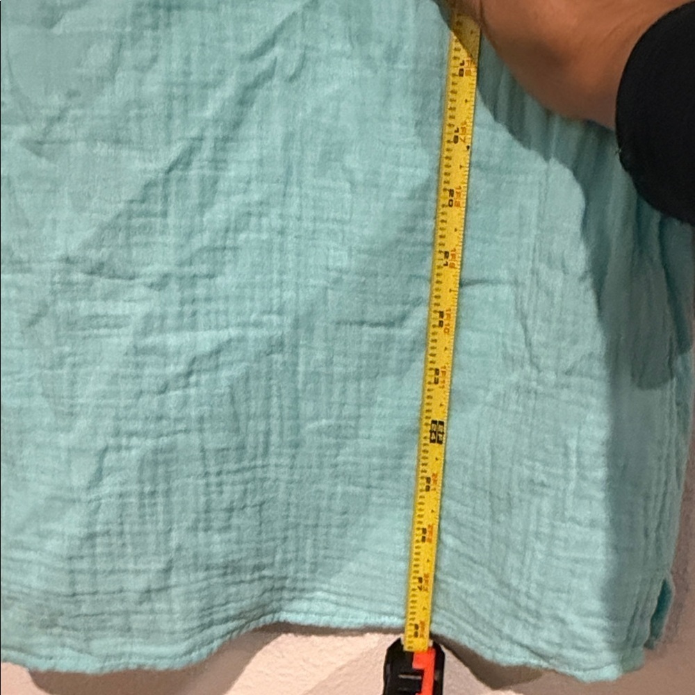 D&CO Beach Aqua Button-Down Blouse - Picture 10 of 10